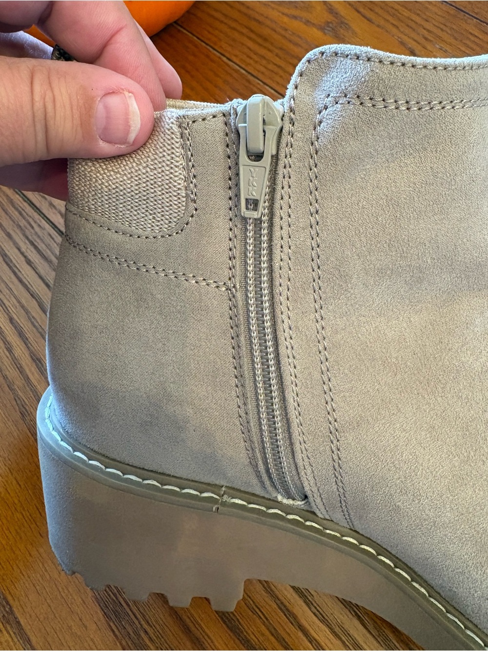 Universal Thread Taupe Suede Ankle Boots - Picture 8 of 10
